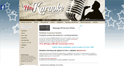 Desktop Screenshot of hitykaraoke.pl