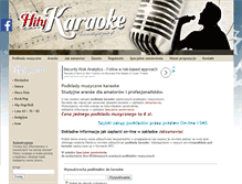 Tablet Screenshot of hitykaraoke.pl